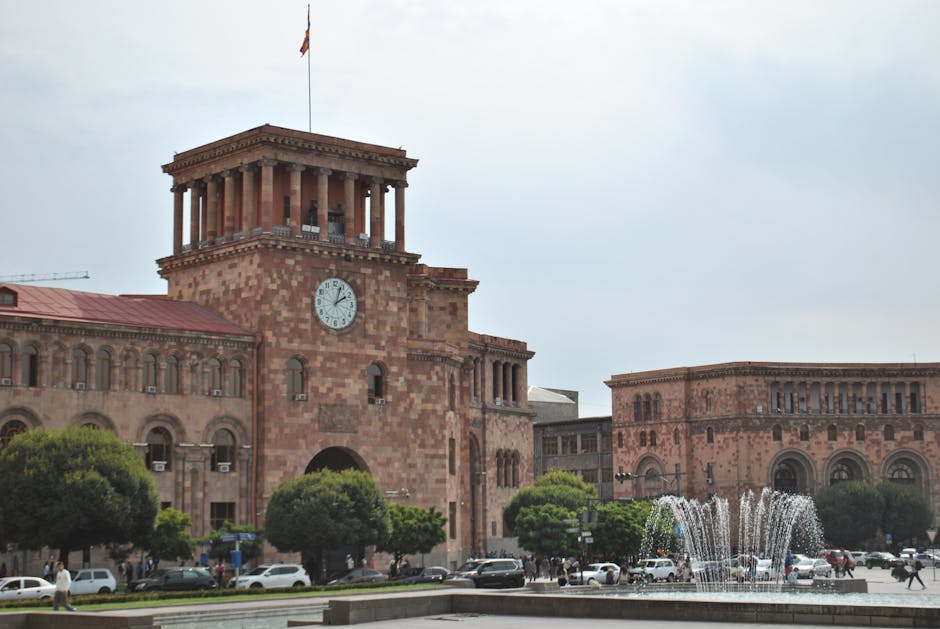Republic Square Yerevan Armenia EU summit