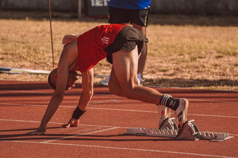 Athletics sprint track race