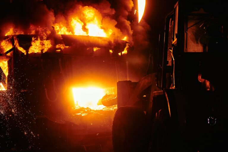London waste centre fire sends thick smoke across the city